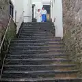 At the top of the stairs, Uni: The Plymouth Polytechnic Satique Project, Salcombe and Plymouth - 10th November 1986