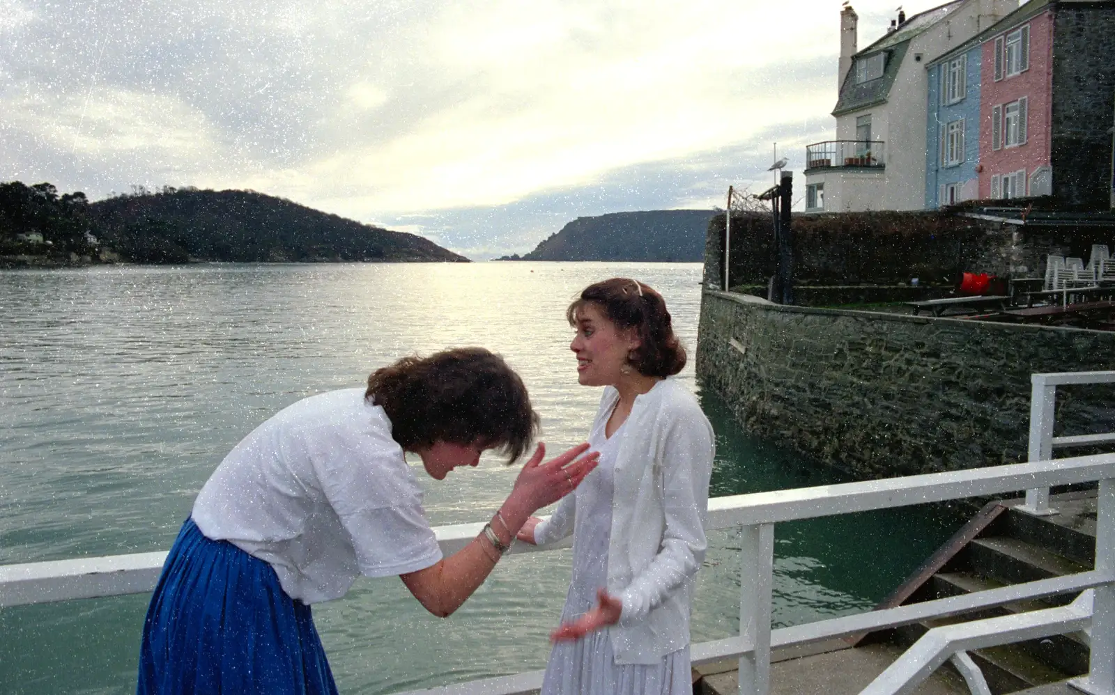 There's a bit of disagreement about the plot, from Uni: The Plymouth Polytechnic Satique Project, Salcombe and Plymouth - 10th November 1986