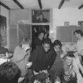 A load more BABS students pile into the kitchen, Uni: The Plymouth Polytechnic Satique Project, Salcombe and Plymouth - 10th November 1986