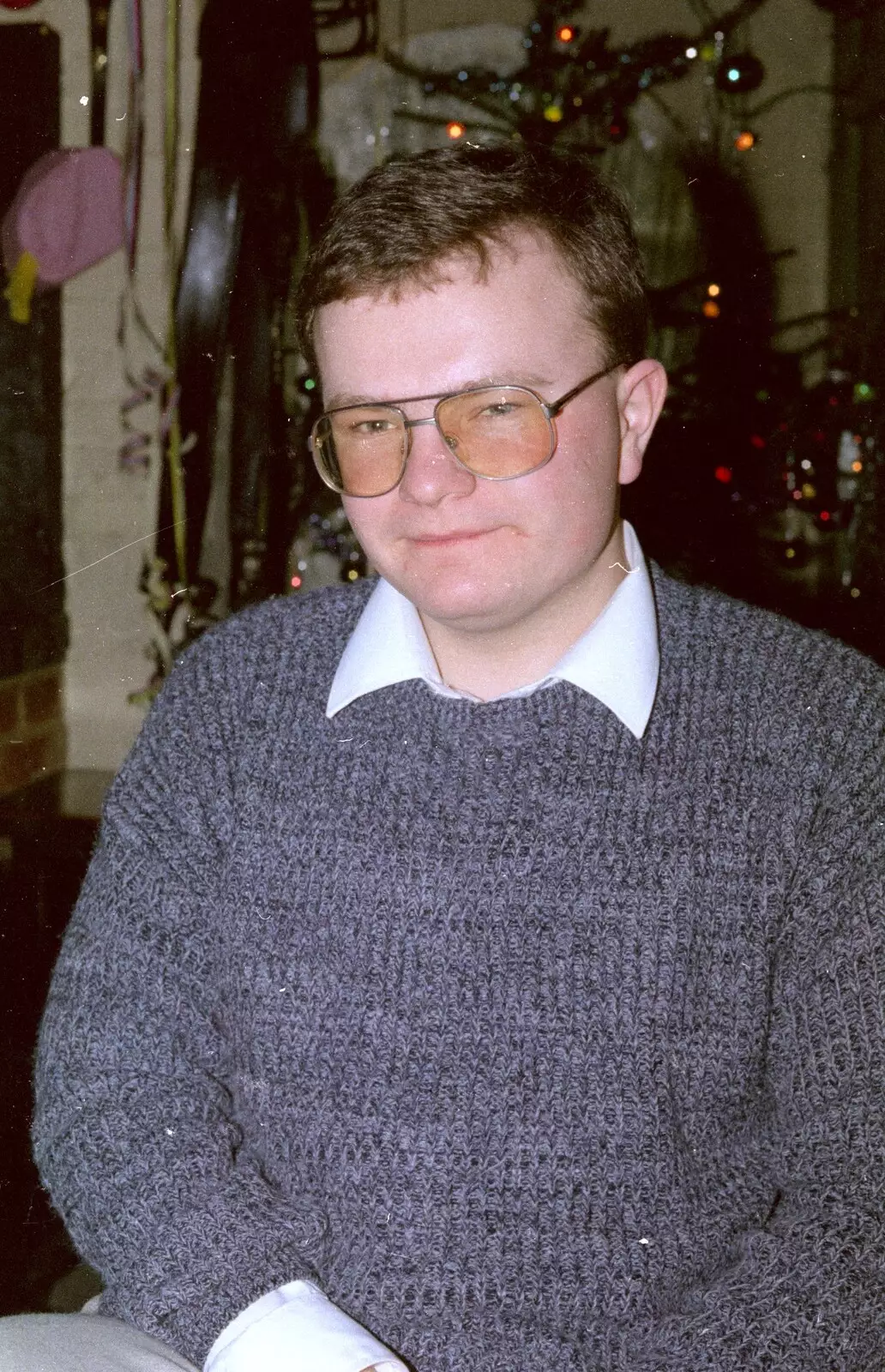 Hamish and the big bins, from A Bit of Bracken Way Pre-Christmas, Walkford, Dorset - 24th December 1986