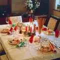 A pre-Christmas table, A Bit of Bracken Way Pre-Christmas, Walkford, Dorset - 24th December 1986