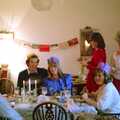 Neil, Mike, Mother, Caroline, Sis and Grandmother, Christmas with Neil and Caroline, Burton, Dorset - 25th December 1986