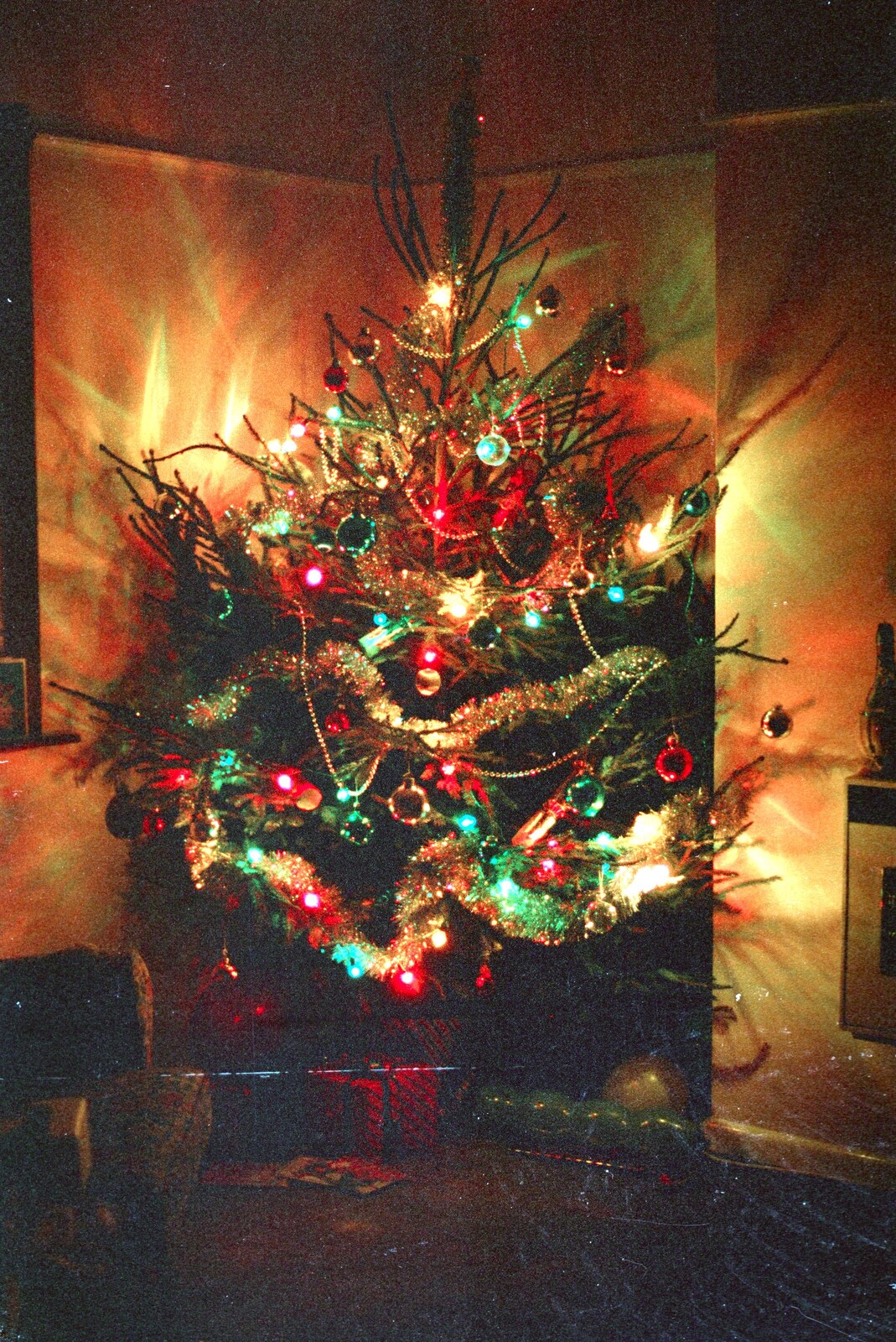 A Christmas Tree from Christmas with Neil and Caroline, Burton, Dorset - 25th December 1986