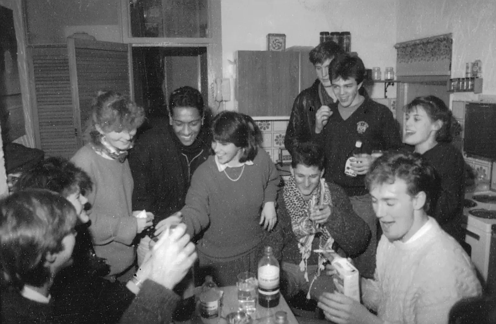 The test drinks are used for their intended purpose, from Uni: The Satique Project, Salcombe and Plymouth - 15th January 1987