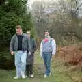 Andy Bray, Chris Beard and Riki Stewart, Uni: A Trip to Venford Resevoir, Dartmoor, Devon - 18th January 1987