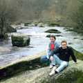 Riki and Andy, Uni: A Trip to Venford Resevoir, Dartmoor, Devon - 18th January 1987