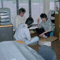 1987 Karen Wilkins and others in the SU offices