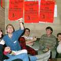 Nick Aarons in the executive corner, Uni: Pirate RAG Bash, Games Nights and Brian's Beard, PPSU, Plymouth - 10th February 1987