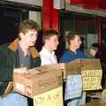 The lads of the human fruit and veg machine, Uni: Pirate RAG Bash, Games Nights and Brian's Beard, PPSU, Plymouth - 10th February 1987