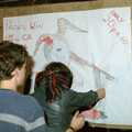A 'pin the penis on the aadvark' game, Uni: Pirate RAG Bash, Games Nights and Brian's Beard, PPSU, Plymouth - 10th February 1987