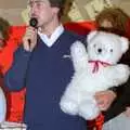 Mark Wilkins auctions off a stuffed teddy, Uni: Pirate RAG Bash, Games Nights and Brian's Beard, PPSU, Plymouth - 10th February 1987