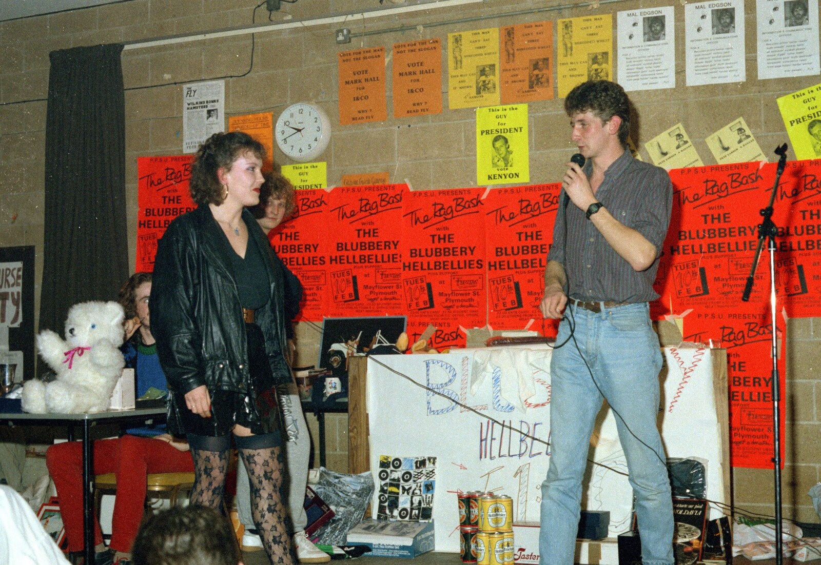 Fishnet stockings from Uni: Pirate RAG Bash, Games Nights and Brian's Beard, PPSU, Plymouth - 10th February 1987