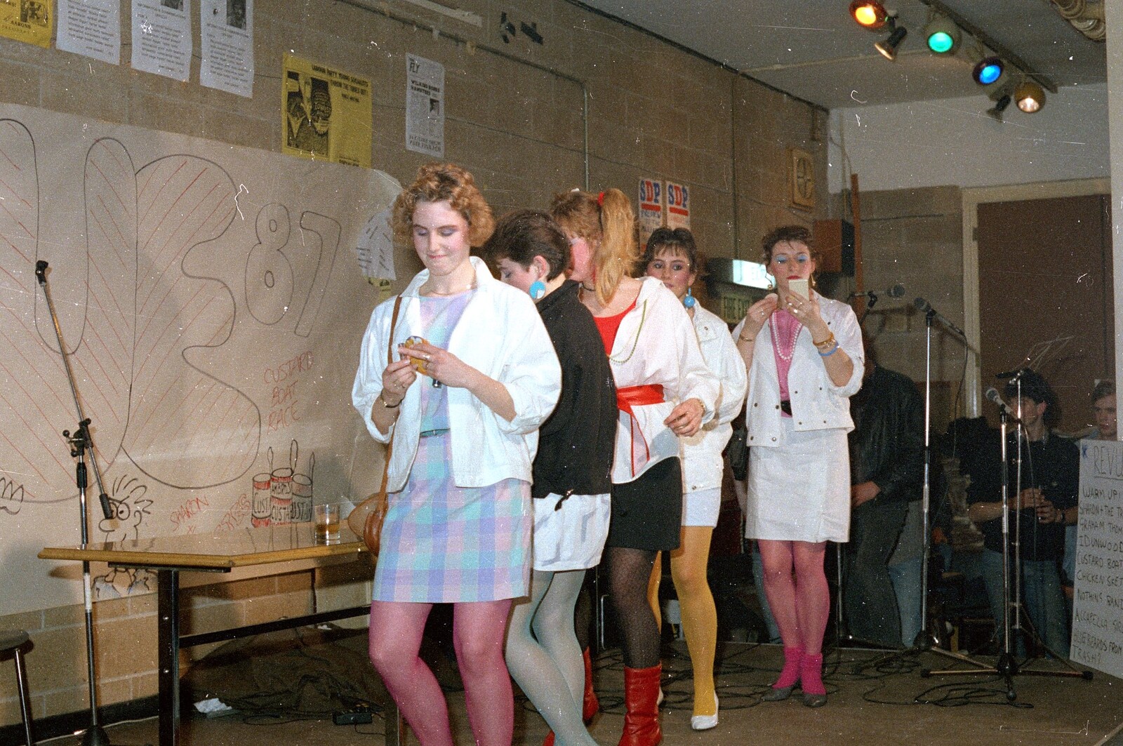 Something happens with make up from Uni: The Pirate RAG Review, PPSU Students' Union, Plymouth - 11th February 1987
