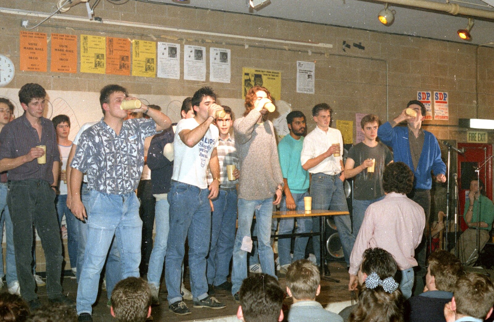 The custard boat race commences from Uni: The Pirate RAG Review, PPSU Students' Union, Plymouth - 11th February 1987