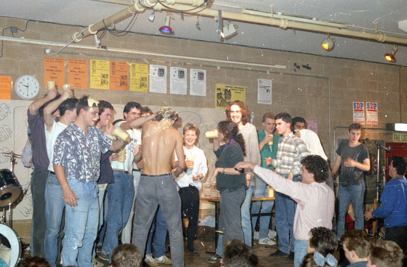 Someone gets their shirt off from Uni: The Pirate RAG Review, PPSU Students' Union, Plymouth - 11th February 1987