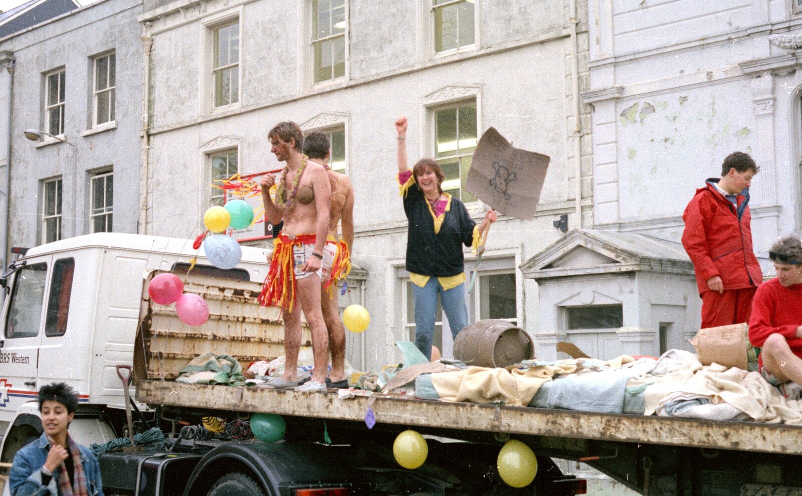 The Aggies Society float by Portland Villas from Uni: The PPSU Pirate RAG Parade, Plymouth, Devon - 14th February 1987