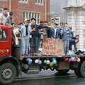 The baseball club say 'Nob with us', Uni: The PPSU Pirate RAG Parade, Plymouth, Devon - 14th February 1987