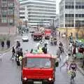 Mayflower Street from the top of a bus, Uni: The PPSU Pirate RAG Parade, Plymouth, Devon - 14th February 1987