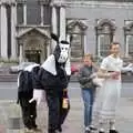 A cow and milkmaid on North Hill, Uni: The PPSU Pirate RAG Parade, Plymouth, Devon - 14th February 1987