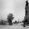 The back of Plymouth Hoe on a snowy day, Uni: The Second Year in Black and White, Plymouth Polytehnic, Devon - 8th March 1987