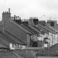 The roofs up the top of Mount Street, Uni: The Second Year in Black and White, Plymouth Polytehnic, Devon - 8th March 1987