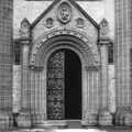 An entrance to Buckfast Abbey, Uni: The Second Year in Black and White, Plymouth Polytehnic, Devon - 8th March 1987