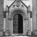 An entrance to Buckfast Abbey, Uni: The Second Year in Black and White, Plymouth Polytehnic, Devon - 8th March 1987