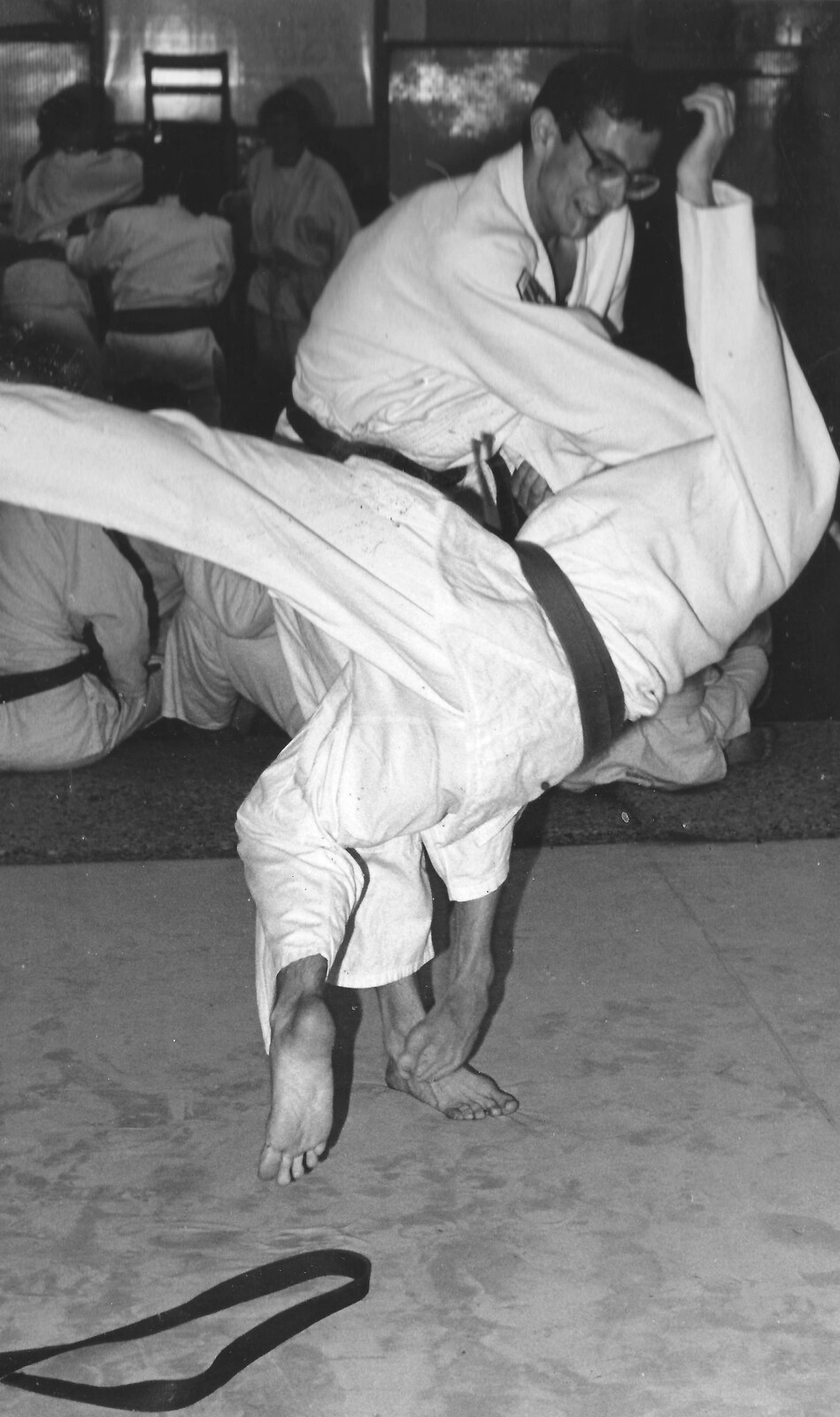 More Jitsu action from Dobbs from Uni: The Second Year in Black and White, Plymouth Polytehnic, Devon - 8th March 1987