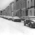 Mount Street in the snow, Uni: The Second Year in Black and White, Plymouth Polytehnic, Devon - 8th March 1987