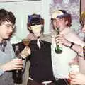 Simon Read, complete with triangular 80s cocktail glass, Uni: Simon Read's Party, North Road East, Plymouth - 10th March 1987