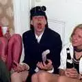 Mexican wrestler, schoolboy and bottle of Leibfraumilch, Uni: Simon Read's Party, North Road East, Plymouth - 10th March 1987