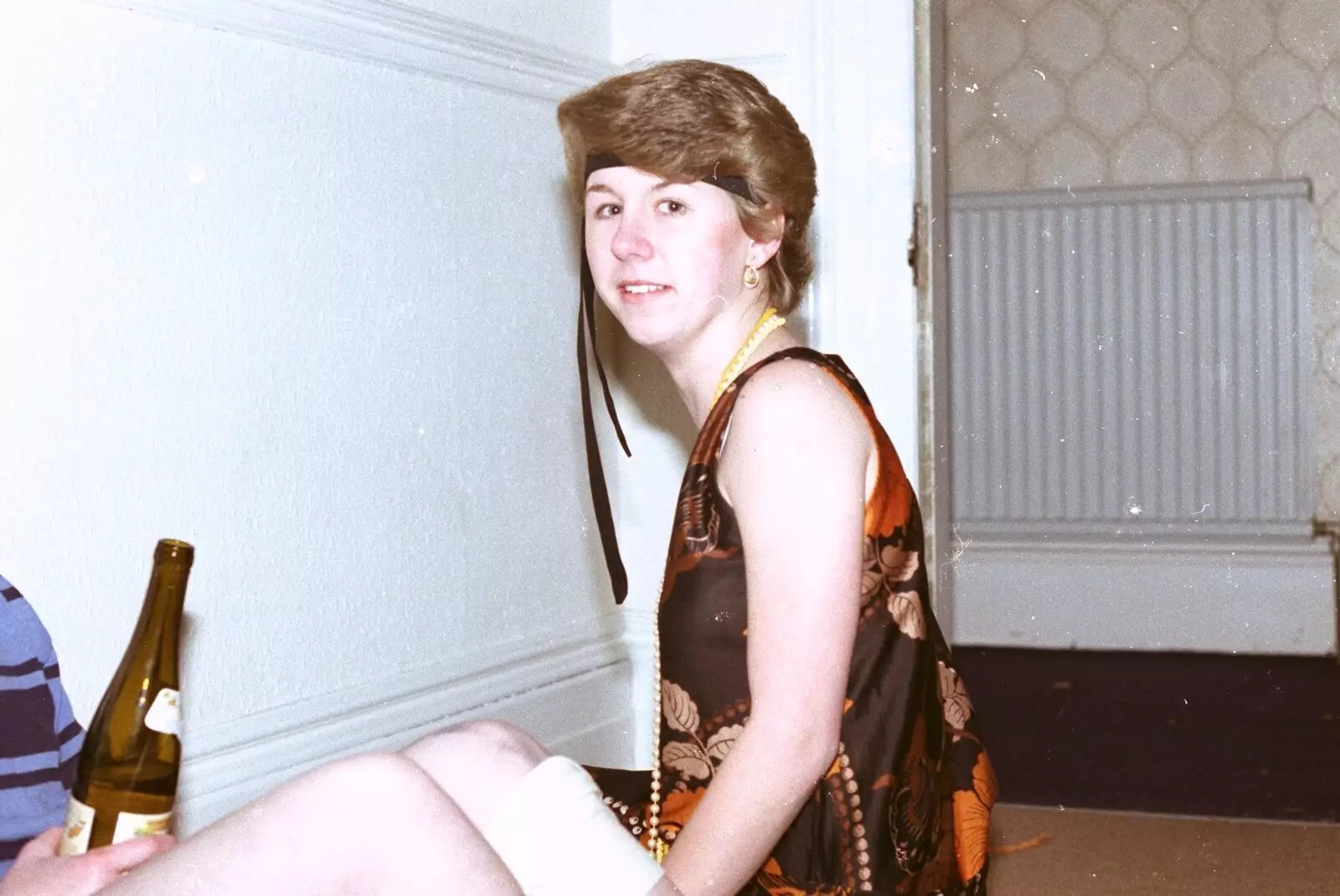 Zoë, one of the Psych girlies, from Uni: Simon Read's Party, North Road East, Plymouth - 10th March 1987