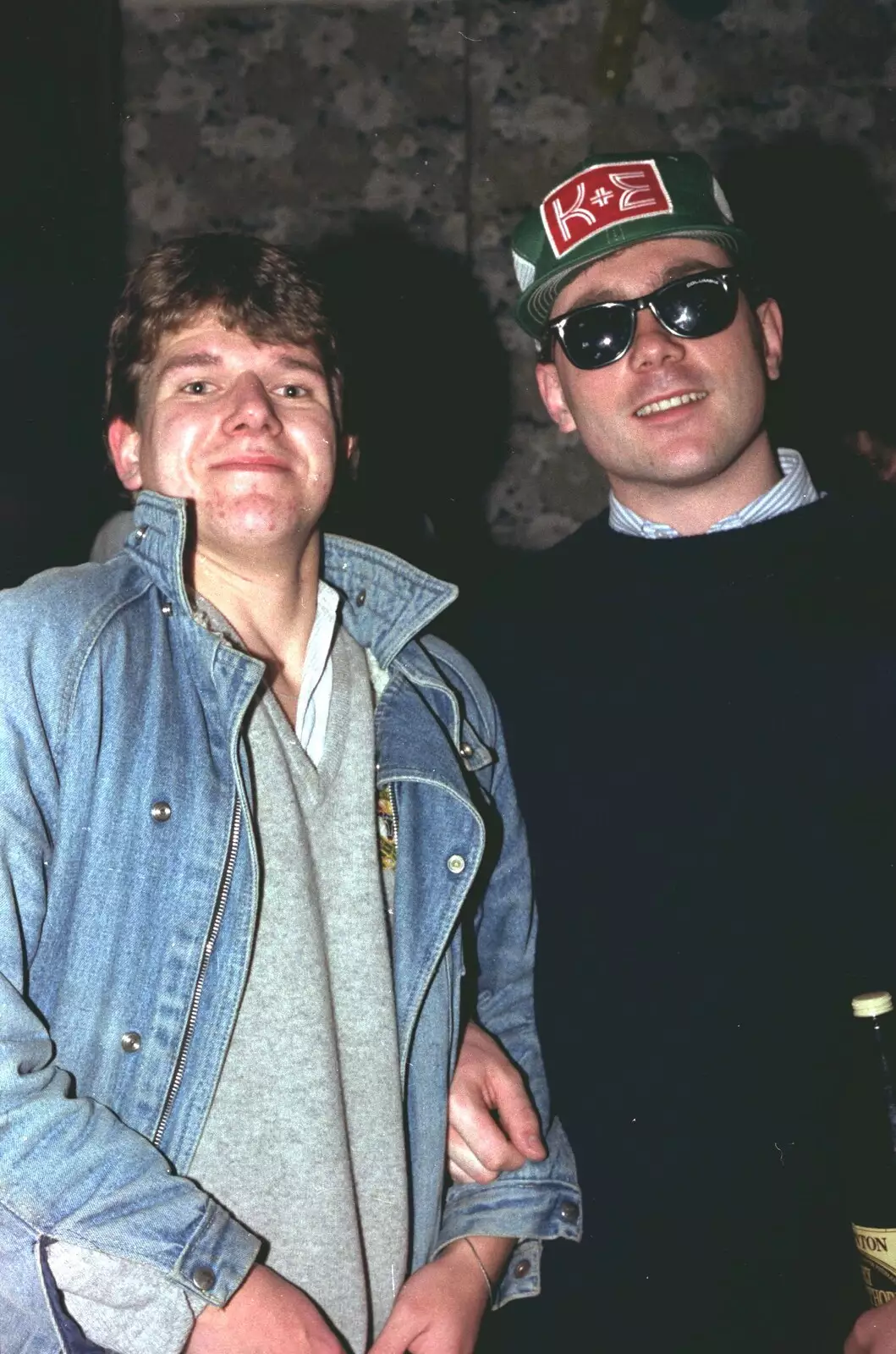 Martin and another dude from the Student Union, from Uni: Simon Read's Party, North Road East, Plymouth - 10th March 1987