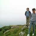 Dave, John and Riki at Whitsand Bay, A Trip to Trotsky's Mount, Dartmoor, Devon - 20th March 1987