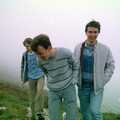 The lads on the cliff top, A Trip to Trotsky's Mount, Dartmoor, Devon - 20th March 1987