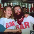 Matt 'Gimli' Horton, and a colleague, Uni: Scenes from the PPSU Bar, Plymouth, Devon - 2nd April 1987