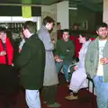 Frank chats to someone by the bar, Uni: Scenes from the PPSU Bar, Plymouth, Devon - 2nd April 1987