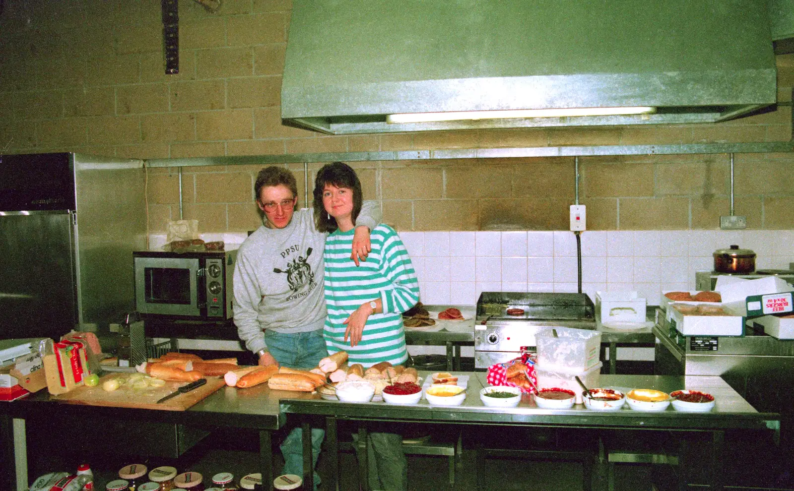 The PPSU burger and snack kitchen, from Uni: Scenes from the PPSU Bar, Plymouth, Devon - 2nd April 1987