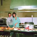 The PPSU burger and snack kitchen, Uni: Scenes from the PPSU Bar, Plymouth, Devon - 2nd April 1987