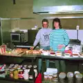 Loads of condiment jars in the burger kitchen, Uni: Scenes from the PPSU Bar, Plymouth, Devon - 2nd April 1987