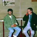 Frank and his mate, Uni: Scenes from the PPSU Bar, Plymouth, Devon - 2nd April 1987