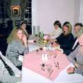 Neil, Kim, Sis, Caroline, Mother, Mike and Grandmother, Mother's 40th, Burton, Christchurch, Dorset - 18th April 1987