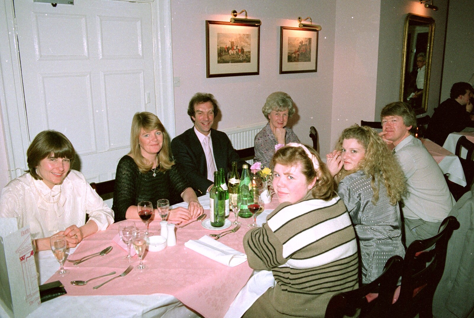 Another look around the table from Mother's 40th, Burton, Christchurch, Dorset - 18th April 1987