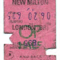 A BR rail ticket from New Milton to London, Mother's 40th, Burton, Christchurch, Dorset - 18th April 1987