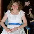 A girl in a white dress, Uni: PPSU May Ball, The Guildhall, Plymouth - 4th May 1987