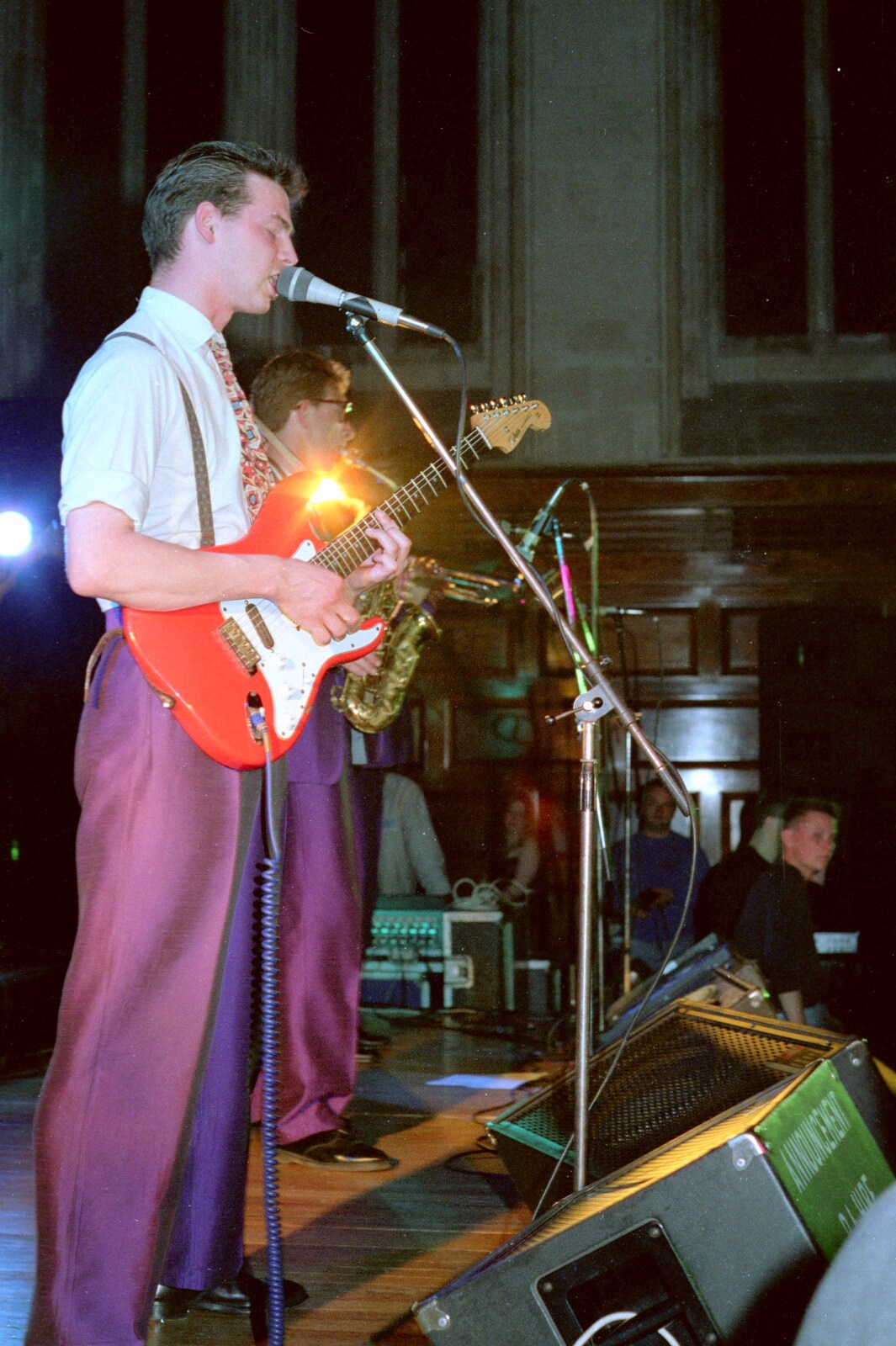 The band do their thing from Uni: PPSU May Ball, The Guildhall, Plymouth - 4th May 1987