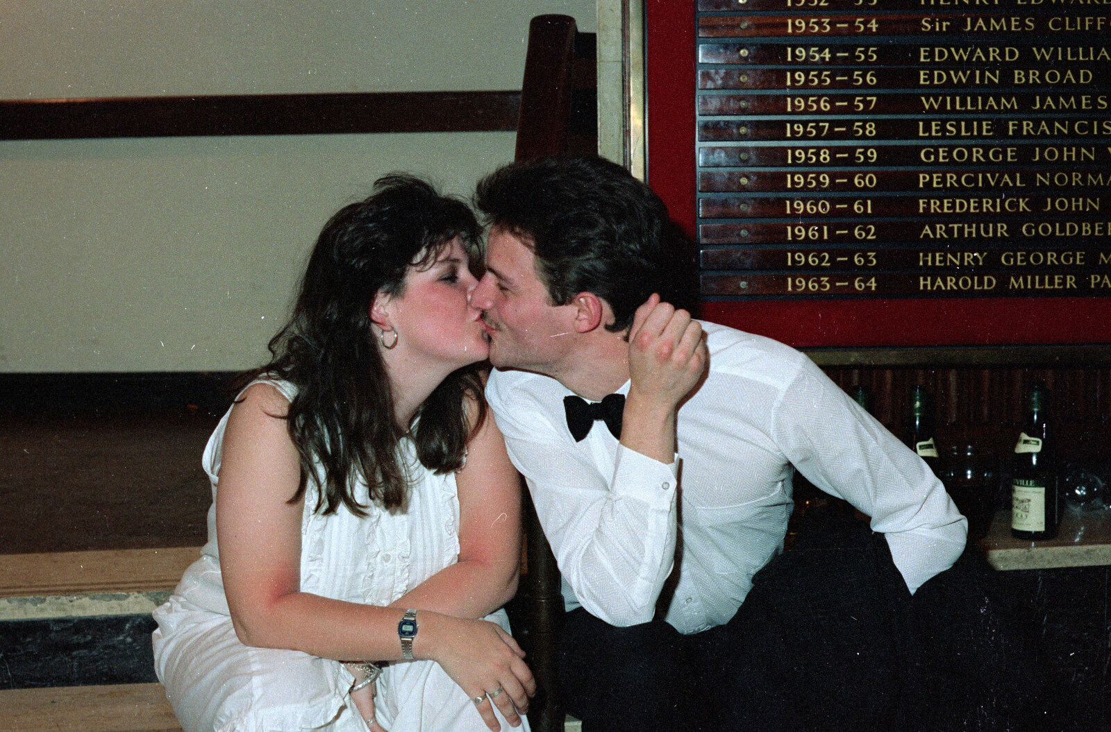 Snog moment from Uni: PPSU May Ball, The Guildhall, Plymouth - 4th May 1987