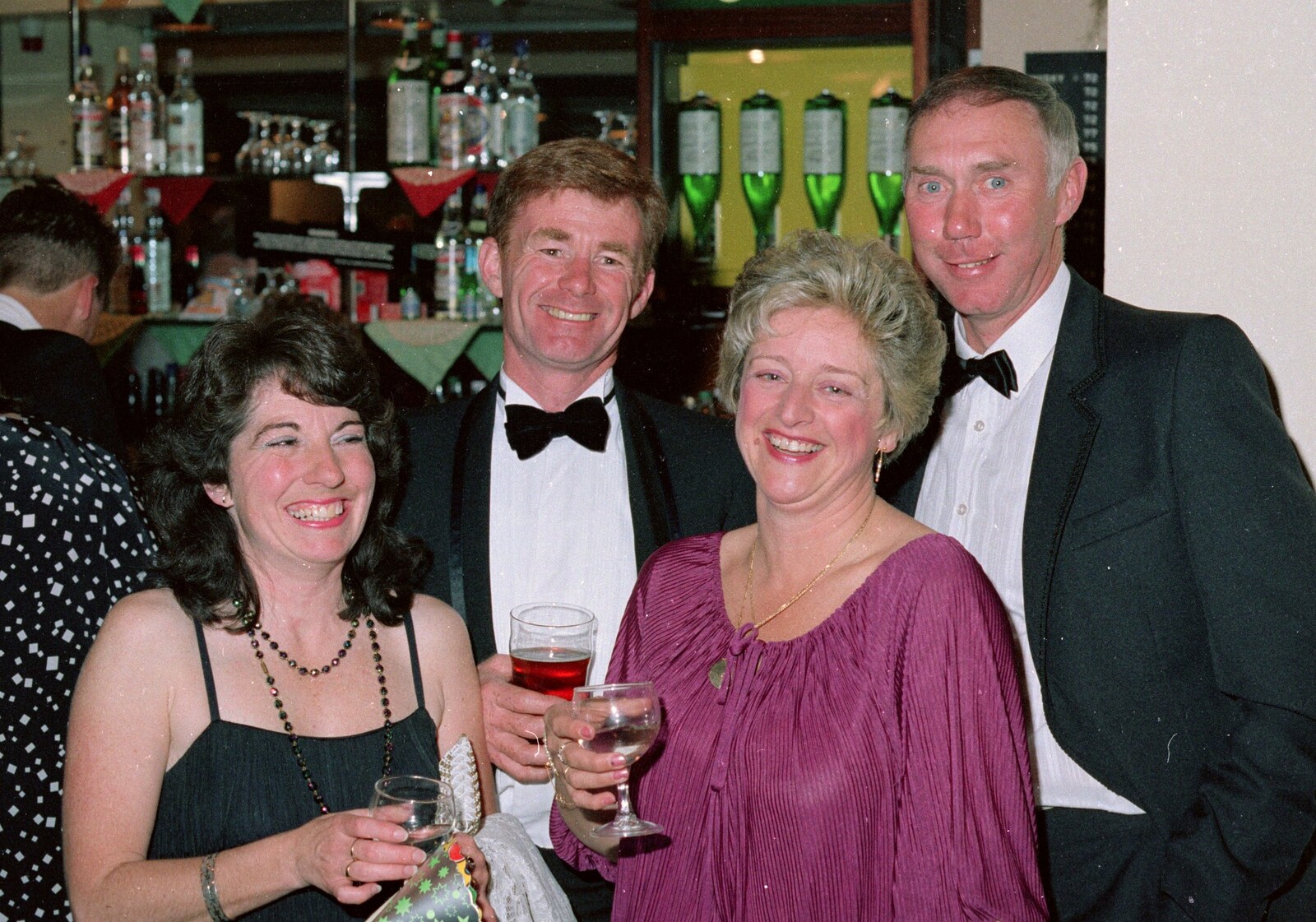 The office staff, with Maureen and Julie from Uni: PPSU May Ball, The Guildhall, Plymouth - 4th May 1987