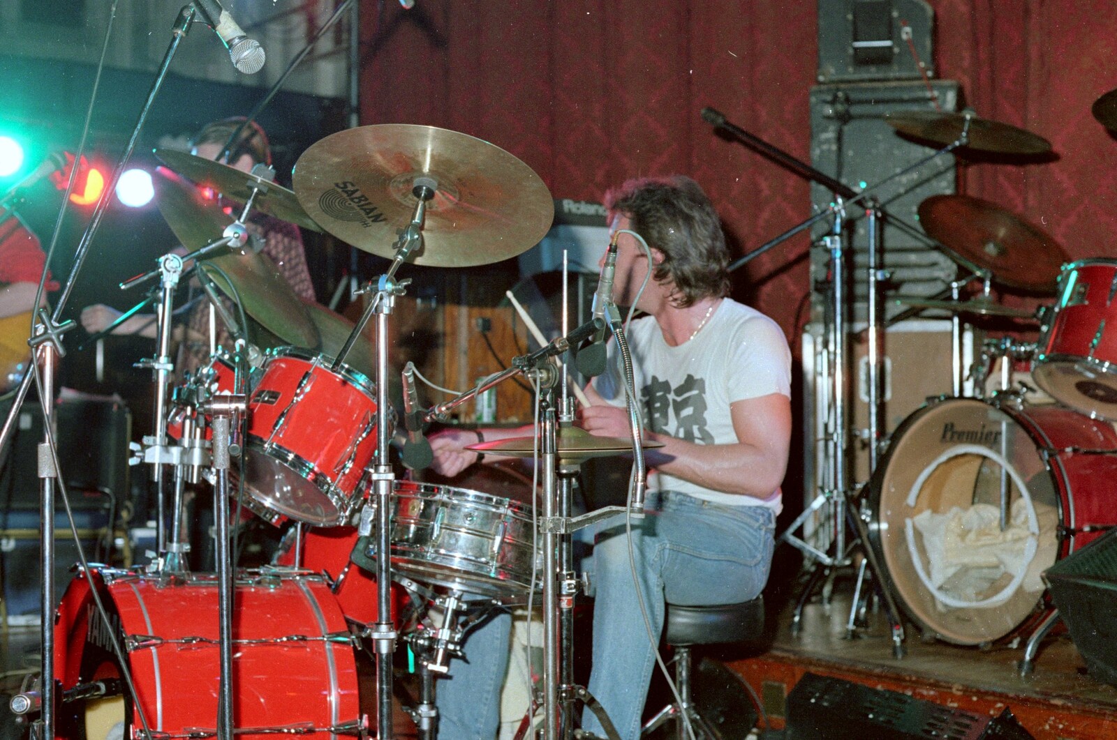 Support band drumming from Uni: PPSU May Ball, The Guildhall, Plymouth - 4th May 1987