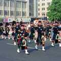 A bagpipe band, Chantal and Andy's Wedding, and the Lord Mayor's Parade, Plymouth - 20th May 1987